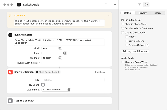 Switch Audio