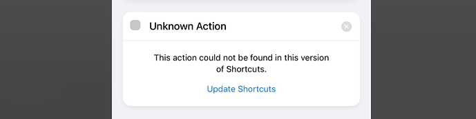 Update Shortcuts