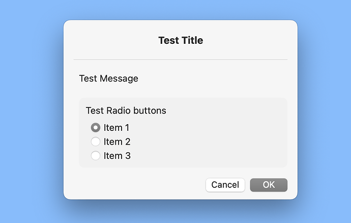 Radio Buttons