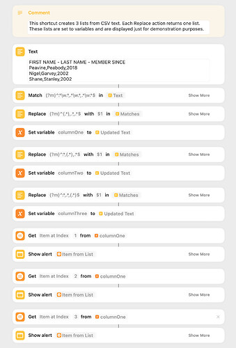 CSV to Lists